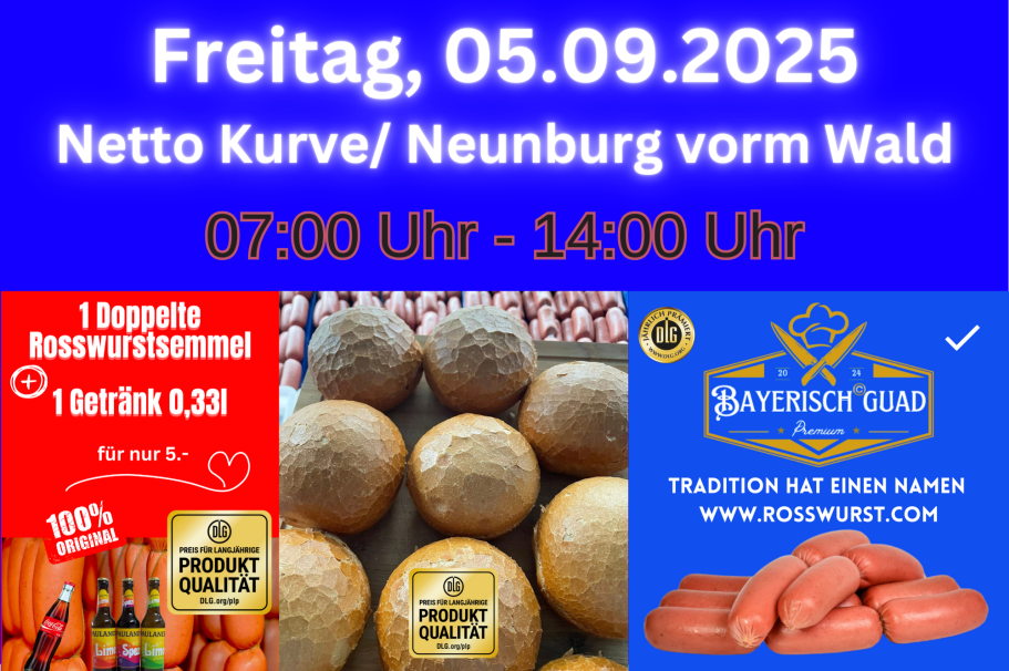 Von 7 - 14 Uhr Rosswürste für Neunburg vorm Wald